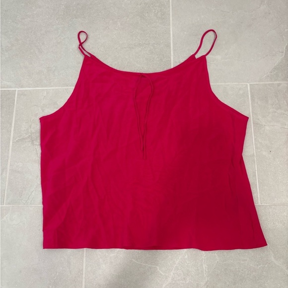 Boden Magenta Silk Camisole with Tie Size XL - Picture 1 of 6
